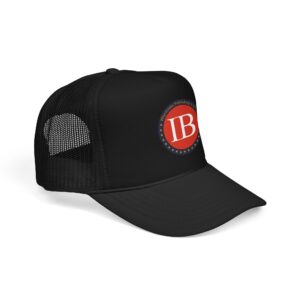 IB Logo Trucker Hat – Classic Foam Mesh Cap